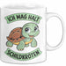 Schildkröte Tierliebhaber Tasse Geschenk Lustige Geschenkidee Spruch Ich Mag Halt Schildkröten Weiß Trendation