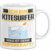 Kitesurfer Tasse Geschenk für Kitesurfer Geburtstag Lustiger Spruch Kaffee-Becher Was Ist Deine Superkraft Weiß Trendation