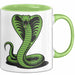 Reptil Schlange Tier Tasse Geschenk Lustige Geschenkidee Spruch Grün Trendation