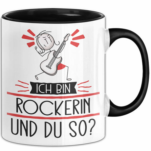 Rockerin Tasse Geschenk Ich Bin Rockerin Und Du So Geschenkidee Lustiger Spruch Becher Trendation