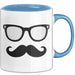Hipster Tasse Geschenkidee für Trendsetter Blau Trendation