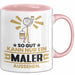Maler Geschenk Tasse So Gut Kann Nur Ein Maler Aussehen Geschenkidee Kaffee-Becher Rosa Trendation