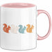 Eichhörnchen Tierliebhaber Tasse Geschenk Lustige Geschenkidee Spruch Rosa Trendation