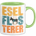 Eselbauer Esel Tier Tasse Geschenk Lustige Geschenkidee Spruch Esel Flüsterer Grün Trendation