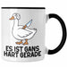 Dank Meme Tasse Ganz Gans Besitzer Wortspiel Es Ist Gans Hart Gerade Geschenkidee Depressionen Schwarz Trendation