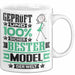 Model Geschenk Lustiger Spruch für Model Geschenkidee Bester Model Der Welt Weiß Trendation
