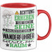 Wanderführer Geschenk Tasse Lustiger Spruch Erheben Sie Sich Der Wanderführer Betritt den Raum Rot Trendation