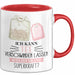 Tee-Liebhaber Tasse Geschenk Ich Kann Tee Verschwinden Lassen Was Ist Deine Superkraft Rot Trendation