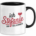 Stefanie Tasse Geschenk Ich Bin Vollkommen Stefanie Geschenkidee Geburtstag Schwarz Trendation