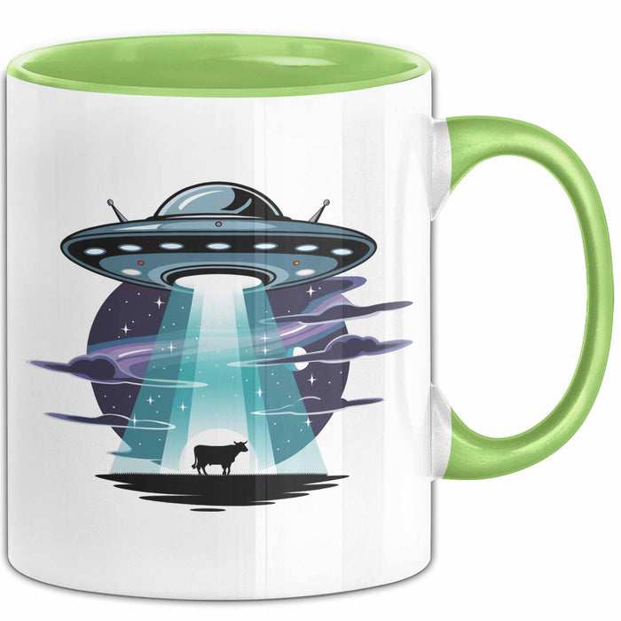 Sci Fi Liebhaber Tasse Geschenkidee für Science Fiction Fans Grün Trendation