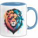 Löwe Mit Sonnenbrille Tasse Geschenk Lustige Geschenkidee Spruch Blau Trendation