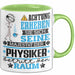 Physiker Geschenk Tasse Lustiger Spruch Erheben Sie Sich Der Physiker Betritt den Raum Grün Trendation
