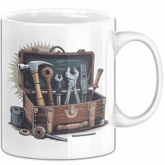 Handwerker Tasse Geschenkidee für Reparaturexperten Weiß Trendation