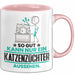 Katzenzüchter Geschenk Tasse So Gut Kann Nur Ein Katzenzüchter Aussehen Geschenkidee Kaffee-Becher Rosa Trendation