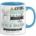 Exotische Tierhalterin Tasse Geschenk Lustiger Spruch Bitte Erheben Sie Sich Seine Majestät Die Exotische Tierhalterin Betritt Den Raum Blau Trendation