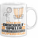 Discgolf-Spieler Geschenk Tasse Ich Bin Discgolf-Spieler Aber Sag Doch Einfach Superheld Lustige Geschenkdiee für Discgolf-Spieler Kaffee-Becher Weiß Trendation