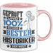 Historiker Geschenk Lustiger Spruch für Historiker Geschenkidee Bester Historiker Der Welt Rosa Trendation