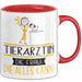 Tierärztin Geschenk Tasse Becher Die Frau Die Allen Kann Geschenkidee für eine Tierärztin Lustig Rot Trendation