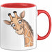 Sarkastische Giraffe Tasse Geschenk Lustige Geschenkidee Spruch Rot Trendation