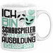 Schauspieler Ausbildung Tasse Geschenk Ich Bin Schauspieler In Der Ausbildung Ich Darf Das Geschenkidee Spruch Weiß Trendation