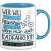 Radfahrerin Tasse Geschenk Spruch Wer Will Schon Prinzessin Sein Wenn Man Auch Radfahrerin Sein Kann Blau Trendation