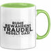 Traudel Tasse Ruhe Bewahren! Traudel Regelt Das! Geschenk Grün Trendation