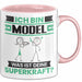 Model Tasse Geschenk für Model Geburtstag Lustiger Spruch Kaffee-Becher Was Ist Deine Superkraft Rosa Trendation