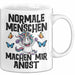 Einhorn Tasse Geschenk Normale Menschen Machen Mir Angst Geschenkidee Weiß Trendation