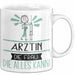 Ärztin Geschenk Tasse Becher Die Frau Die Allen Kann Geschenkidee für eine Ärztin Lustig Weiß Trendation