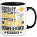 Schwiegeronkel Geschenk Lustiger Spruch für Schwiegeronkel Geschenkidee Bester Schwiegeronkel Der Welt Schwarz Trendation