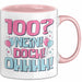 100er Geburtstag Geschenk Männer Frauen 100 Nein Doch Ohhhh Lustiger Spruch Geschenkidee Kaffee-Becher Rosa Trendation