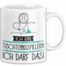 Geschenk für Tischtennisspielerin Tasse Lustige Geschenkidee Geburtstag Ich Bin Tischtennisspielerin Ich Darf Das Weiß Trendation