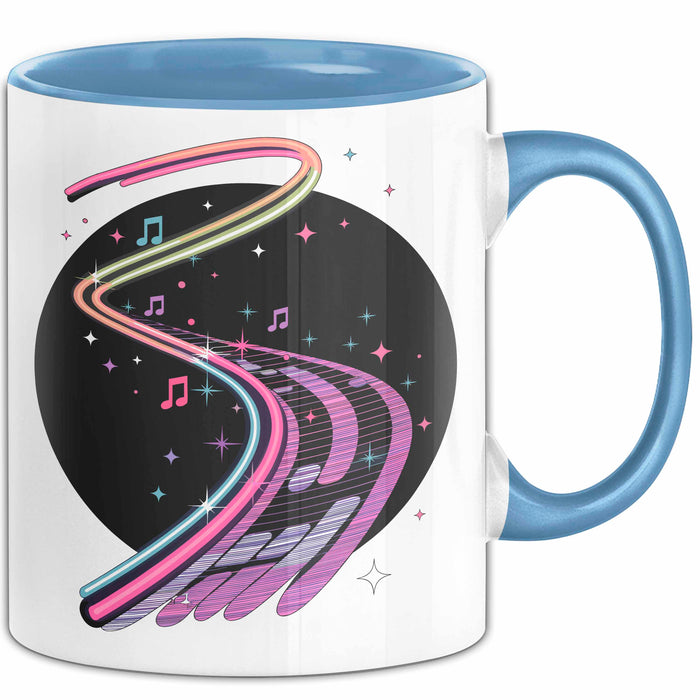Raver Tasse Geschenkidee für EDM und Tanzflächen Fans Blau Trendation