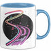 Raver Tasse Geschenkidee für EDM und Tanzflächen Fans Blau Trendation