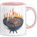 BBQ Fan Tasse Geschenkidee für Grill Enthusiasten Rosa Trendation