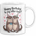 Romantisches Paar Geburtstagsfeier Tasse Geschenk Lustige Geschenkidee Spruch Alles Gute Zum Geburtstag Für Meine Otter Hälfte Weiß Trendation