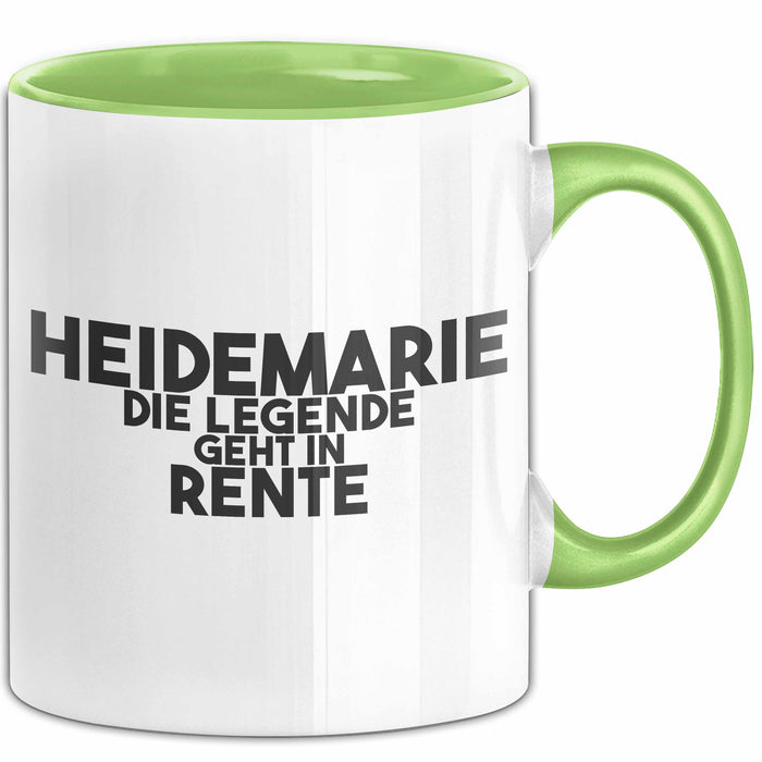 Heidemarie Tasse Heidemarie – Die Legende Geht In Rente Geschenk