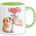 Meerschweinchen Tierliebhaber Tasse Geschenk Lustige Geschenkidee Spruch Grün Trendation