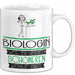 Biologin Weil Es Keinen Schöneren Beruf Gibt Tasse Geschenk für Eine Biologin Lustig Weiß Trendation