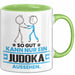 Judoka Geschenk Tasse So Gut Kann Nur Ein Judoka Aussehen Geschenkidee Kaffee-Becher Grün Trendation