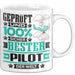 Pilot Geschenk Lustiger Spruch für Pilot Geschenkidee Bester Pilot Der Welt Weiß Trendation