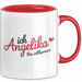 Angelika Tasse Geschenk Ich Bin Vollkommen Angelika Geschenkidee Geburtstag Rot Trendation