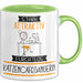 Katzencafégängerin Tasse Geschenk Becher Stark Attraktiv Furchtlos Katzencafégängerin Lustige Geschenkidee Grün Trendation