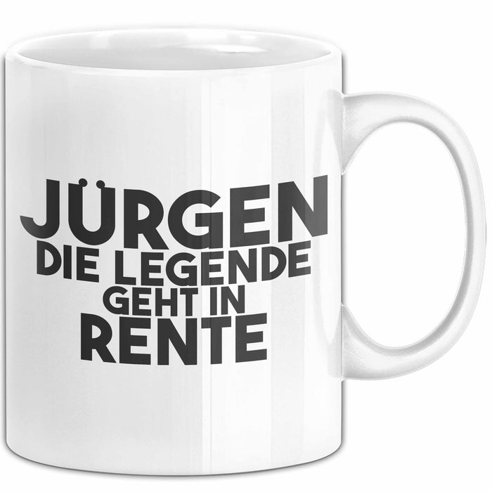 Juergen Tasse Juergen – Die Legende Geht In Rente Geschenk