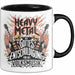 Heavy Metal Tasse Geschenkidee Gottes Entschuldigung Trendation