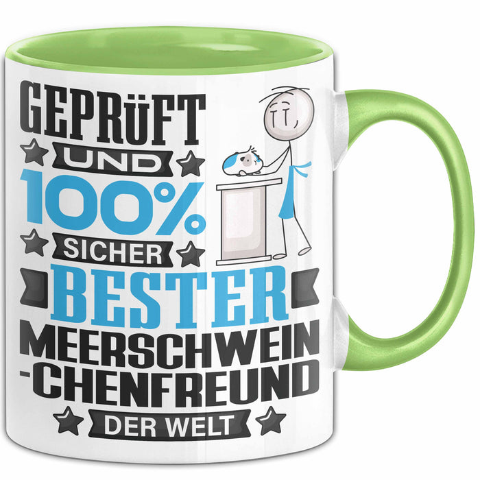 Meerschweinchenfreund Geschenk Lustiger Spruch für Meerschweinchenfreund Geschenkidee Bester Meerschweinchenfreund Der Welt Grün Trendation