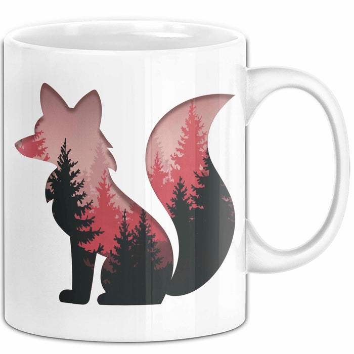 Fuchs Tierliebhaber Tasse Geschenk Lustige Geschenkidee Spruch Weiß Trendation