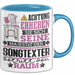 Songtexter Geschenk Tasse Lustiger Spruch Erheben Sie Sich Der Songtexter Betritt den Raum Blau Trendation