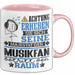 Musikfan Geschenk Tasse Lustiger Spruch Erheben Sie Sich Der Musikfan Betritt den Raum Rosa Trendation