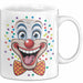 Zirkus Tasse Geschenk Lachender Clown Geschenkidee Künstler Weiß Trendation